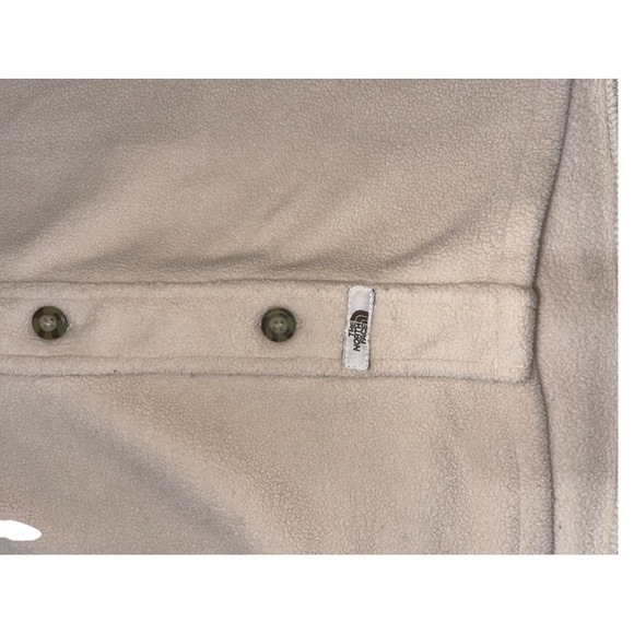 Men’s The North Face Beige Button Up Fleece Sweater - XL - Picture 3 of 14